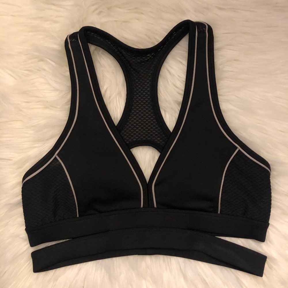 Forever 21 Mesh & Cut-Out Sports Bra